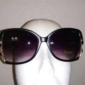 Women's gold arm cat shades/Cartier